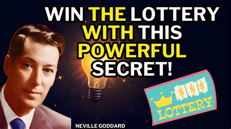 How to Win The Lottery with Neville Goddard .